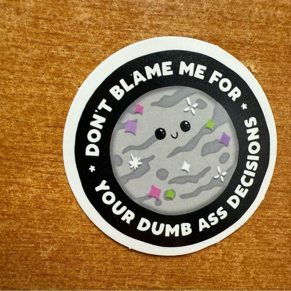 Playful‎ Planet Sticker with Quote